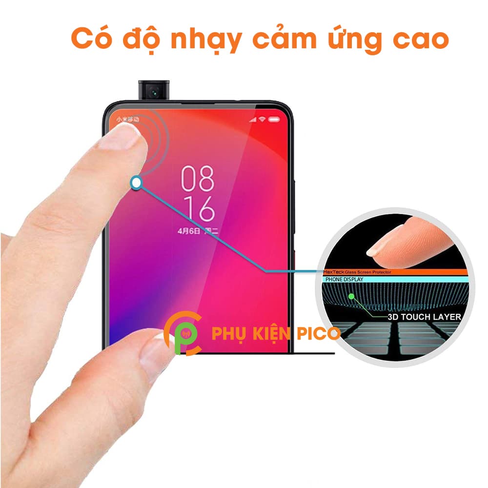 Cường lực Xiaomi Mi 9T chính hãng Monqiqi độ cứng 9H full màn hình - 4