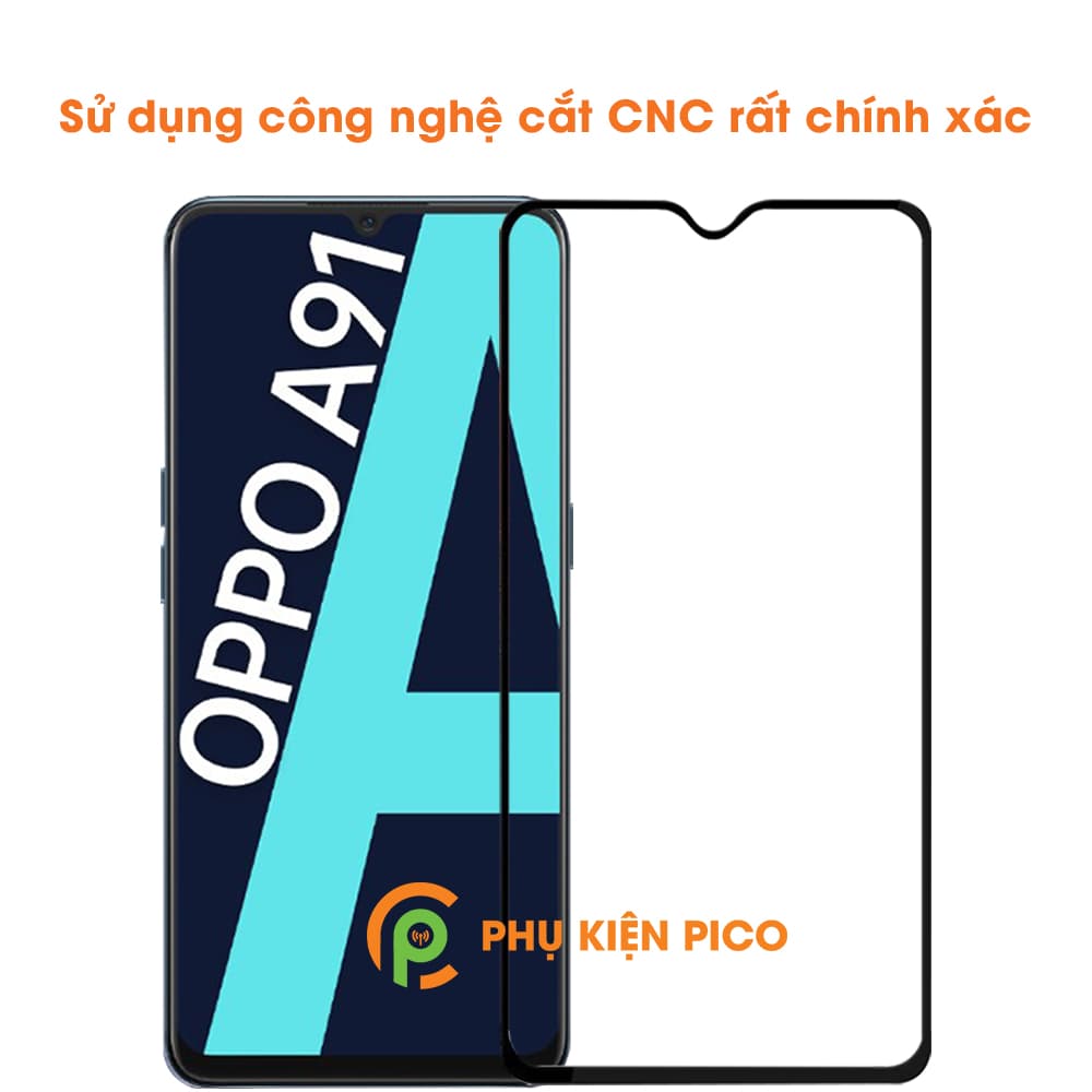 Cường lực Oppo A91 viền đen siêu mỏng độ cứng 9H chống trầy xước – Dán màn hình Oppo A91 - 5