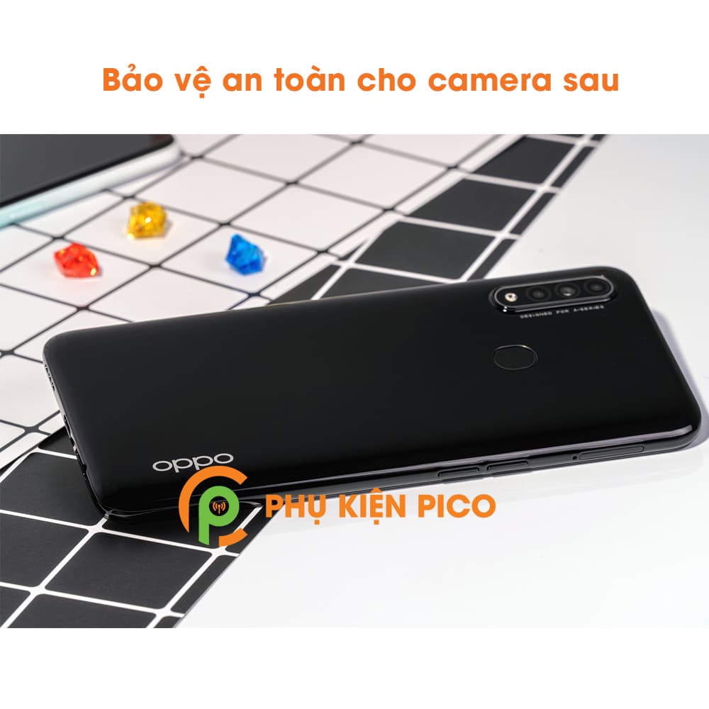 Kính cường lực Oppo A31 viền đen siêu mỏng độ cứng 9H và dán camera Oppo A31 - combo2 - 6