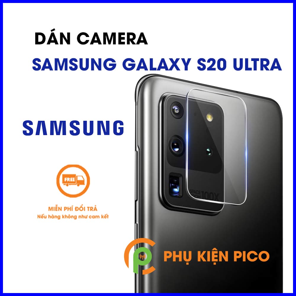 Dán camera Samsung Galaxy S20 Ultra trong suốt độ cứng 7H