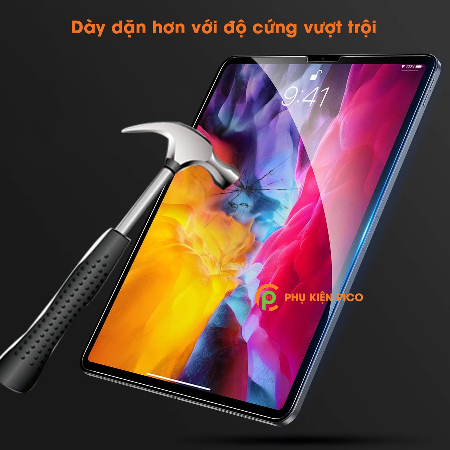 Cường lực Ipad Pro 2020 11 inch nguyên gốc GOR trong suốt viền cong 3D - 2