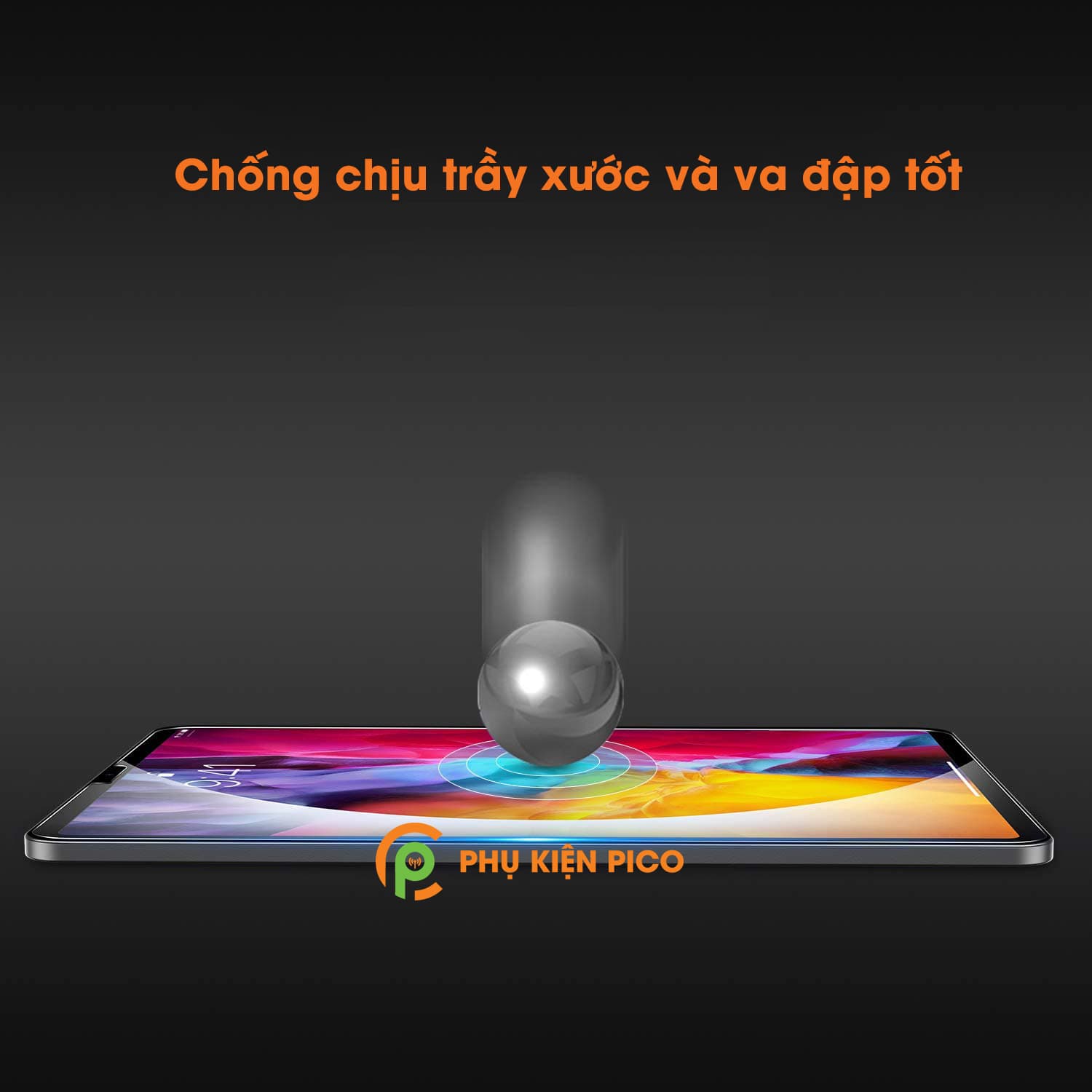 Cường lực Ipad Pro 2020 11 inch nguyên gốc GOR trong suốt viền cong 3D - 4