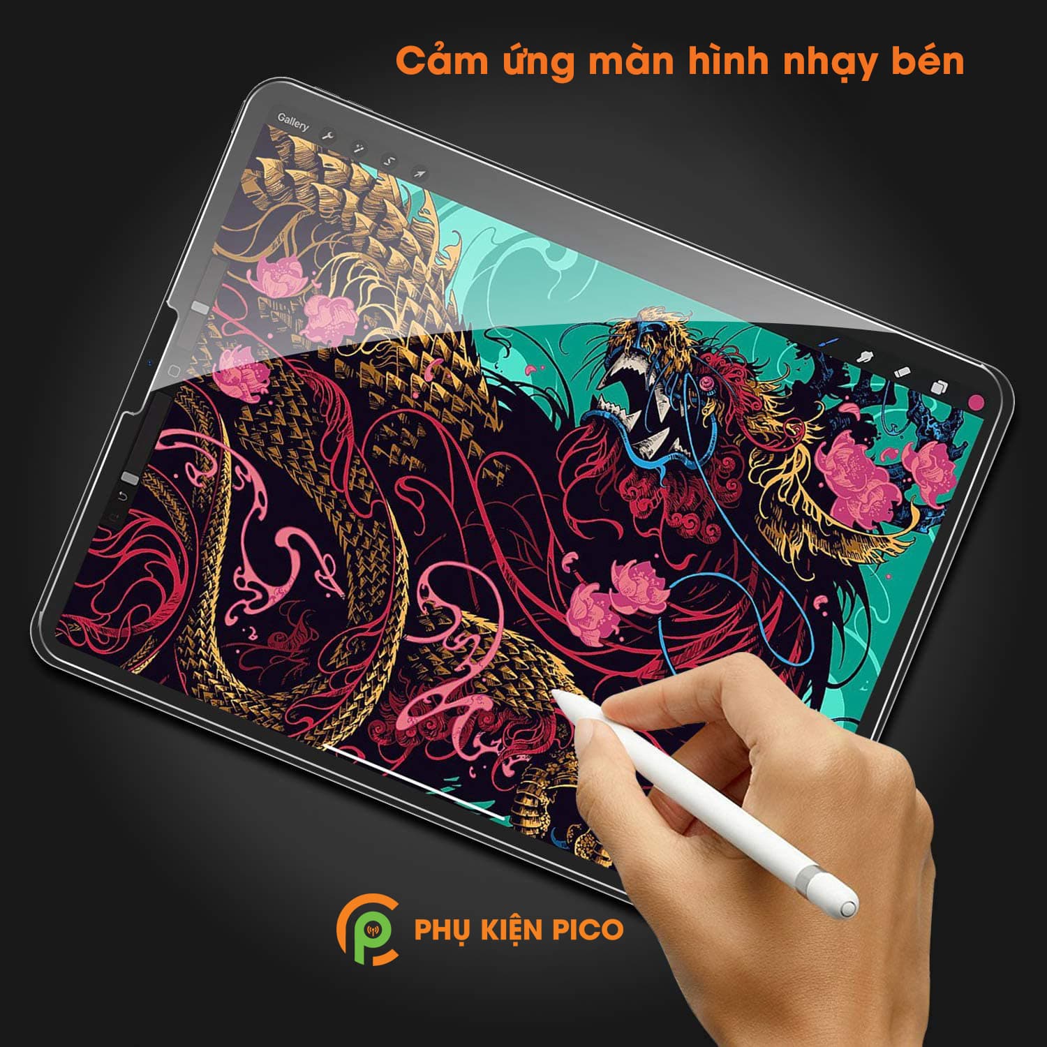 Cường lực Ipad Pro 2020 11 inch nguyên gốc GOR trong suốt viền cong 3D - 6