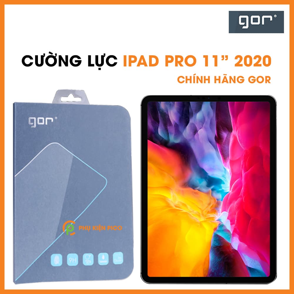 Cường lực Ipad Pro 2020 11 inch nguyên gốc GOR trong suốt viền cong 3D