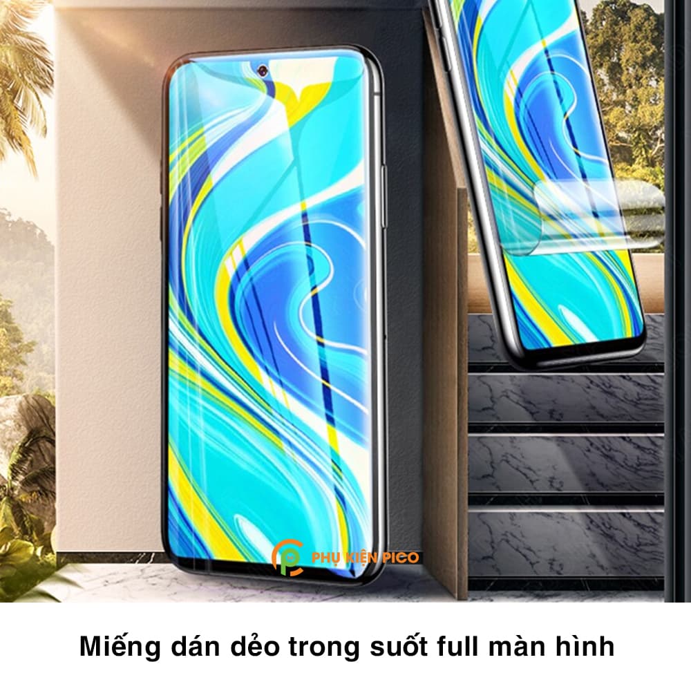 Dán màn hình Xiaomi Redmi Note 9 Pro full màn dẻo trong suốt PPF tự phục hồi vết xước - 6