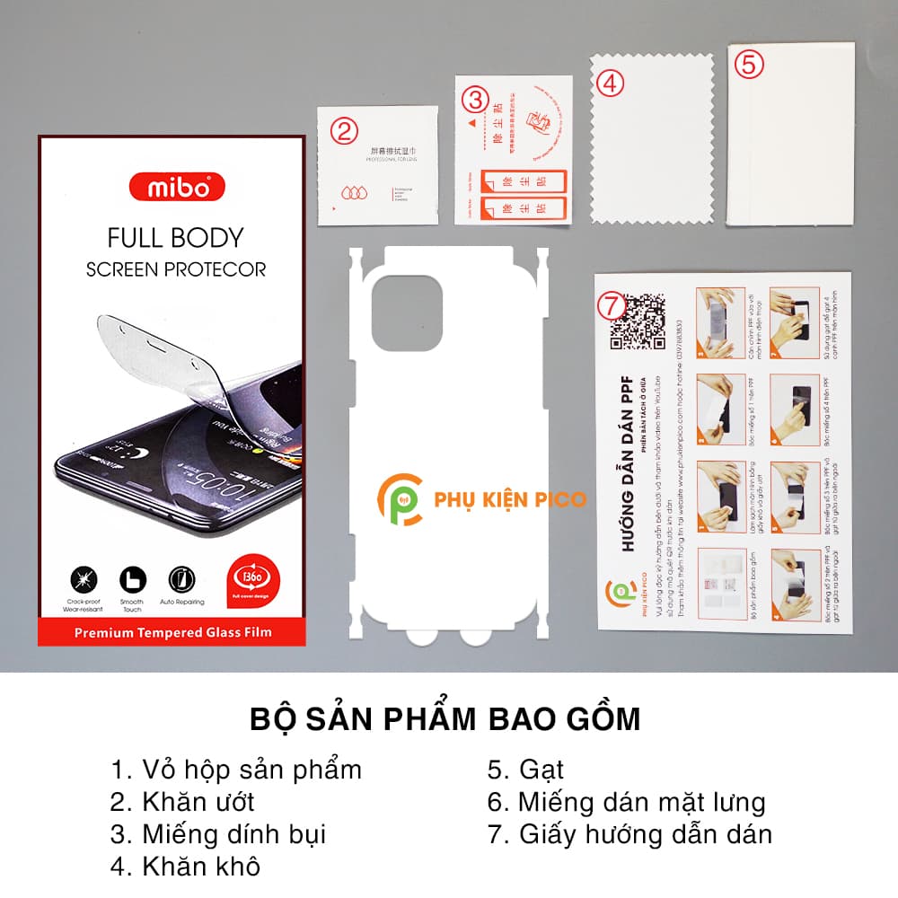 Dán lưng Iphone 11 chính hãng Mibo PPF cao cấp full viền - 2