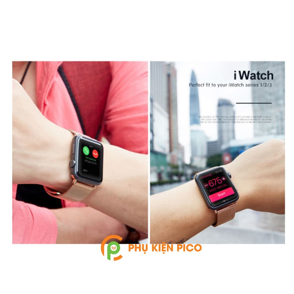 Adapter đồng hồ Apple Watch 1/2/3/4/5 size 38/40/42/44mm - Bộ 2 cái - 7