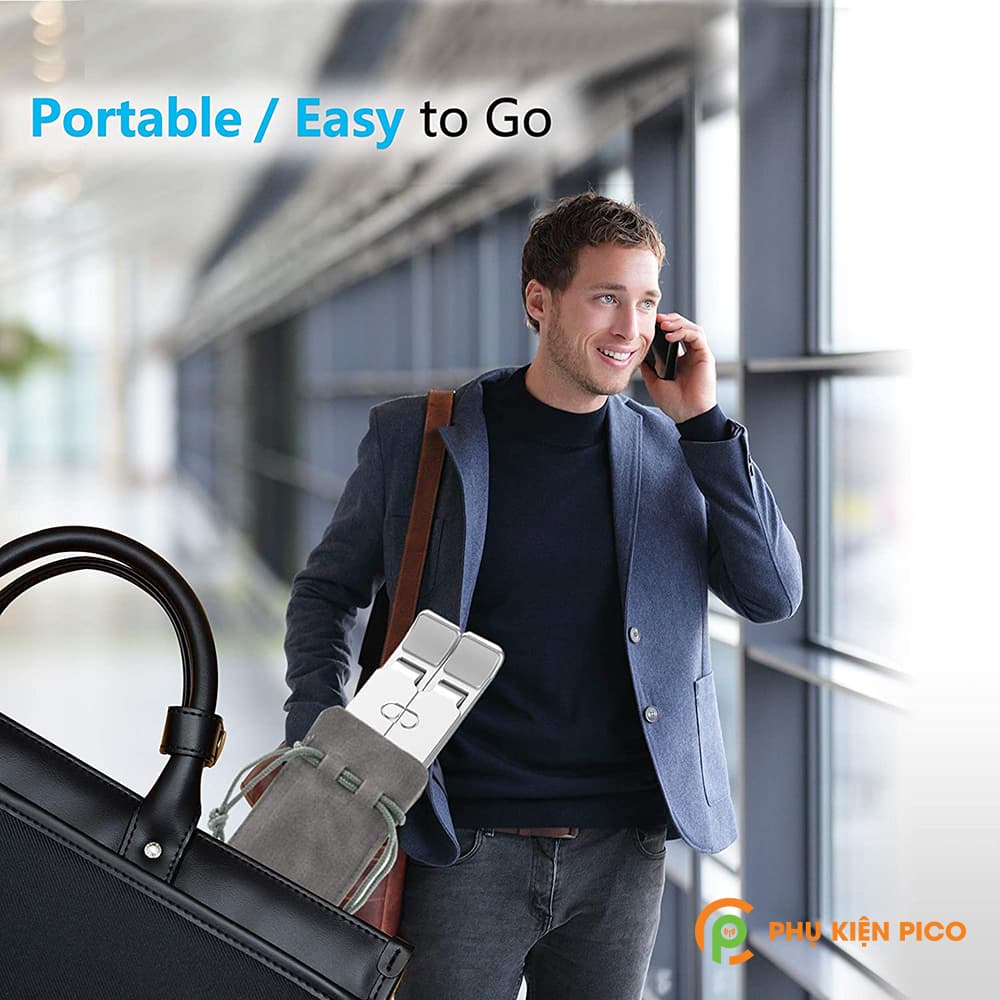 Đế tản nhiệt Laptop Macbook Ipad hợp kim nhôm chính hãng BONYRUY có thể gập gọn - 4