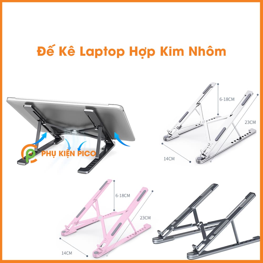 Đế tản nhiệt Laptop Macbook Ipad hợp kim nhôm chính hãng BONYRUY có thể gập gọn
