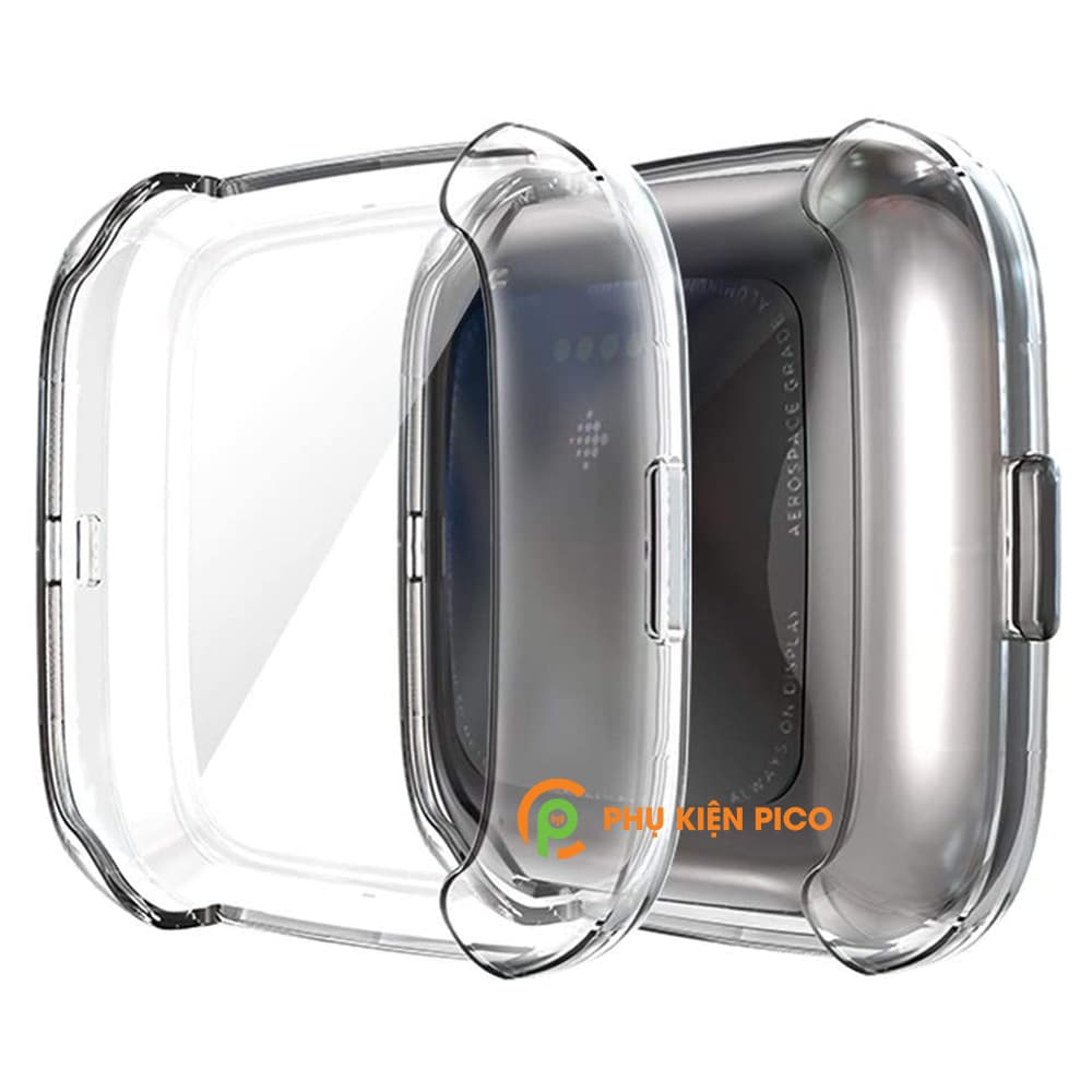 Ốp đồng hồ Fitbit Versa 2 trong suốt bảo vệ màn hình chống xước va đập - 4