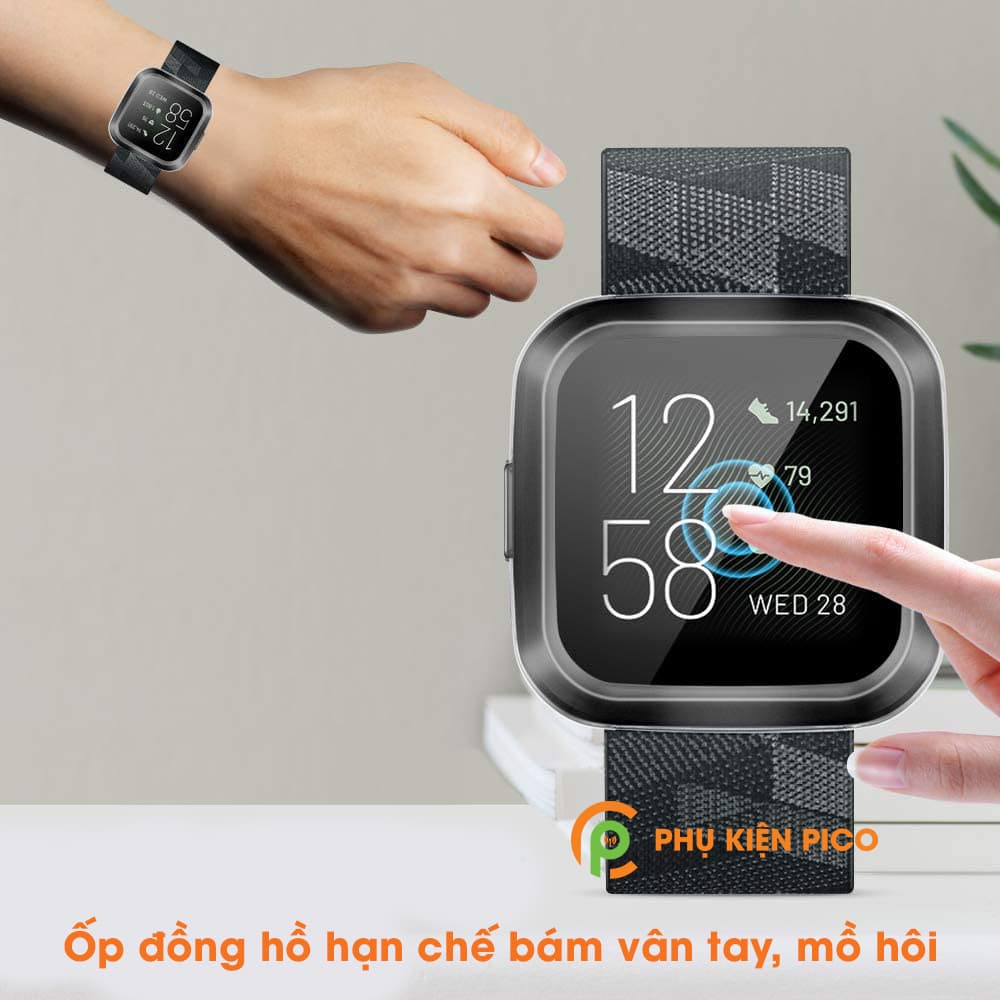 Ốp đồng hồ Fitbit Versa trong suốt bảo vệ màn hình chống xước va đập - 5