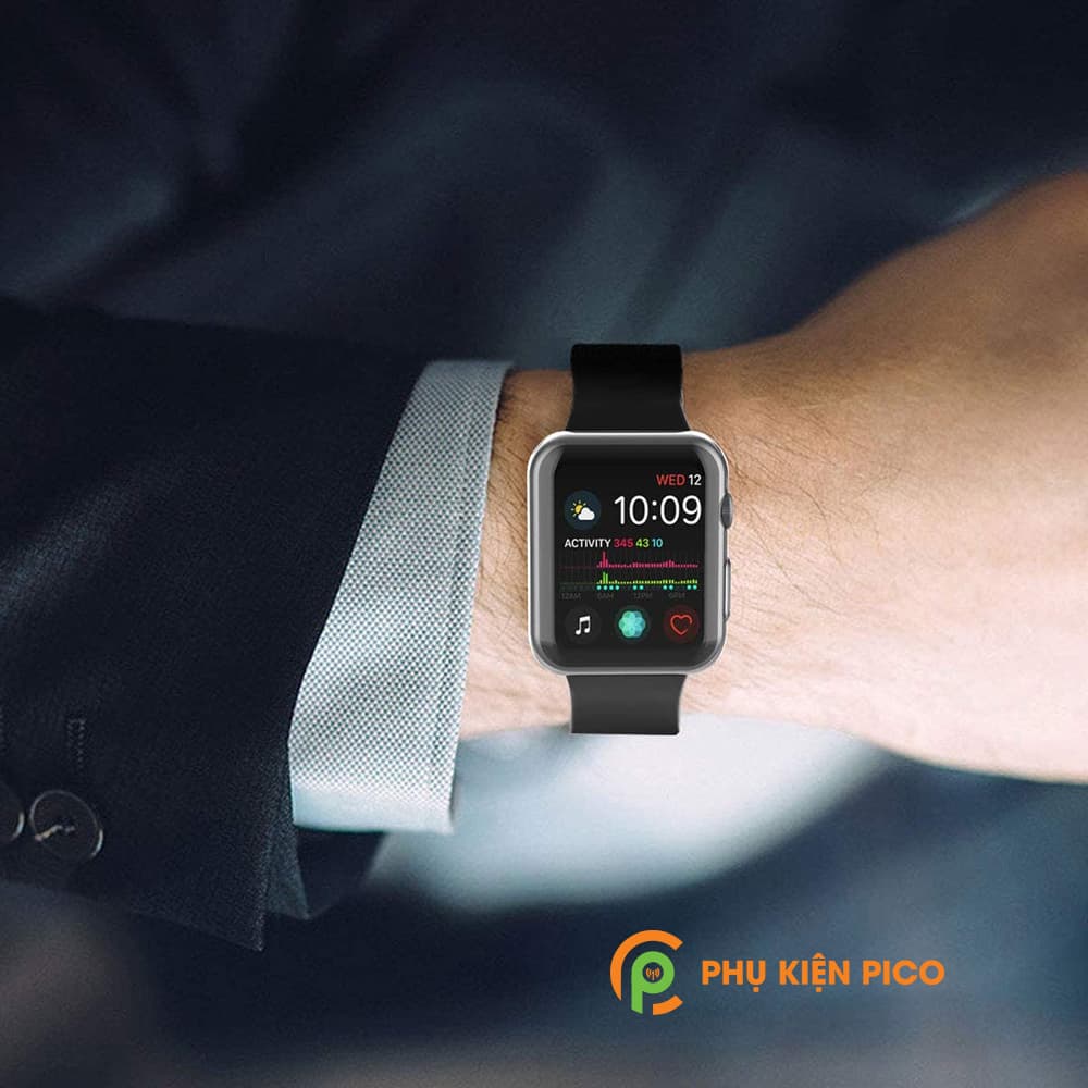 Ốp viền đồng hồ Apple Watch Series 4/5 Size 40/44mm Silicon dẻo - 4