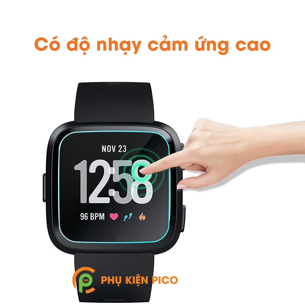 Bộ 2 cường lực đồng hồ Fitbit Versa chính hãng Gor trong suốt full màn hình - 3