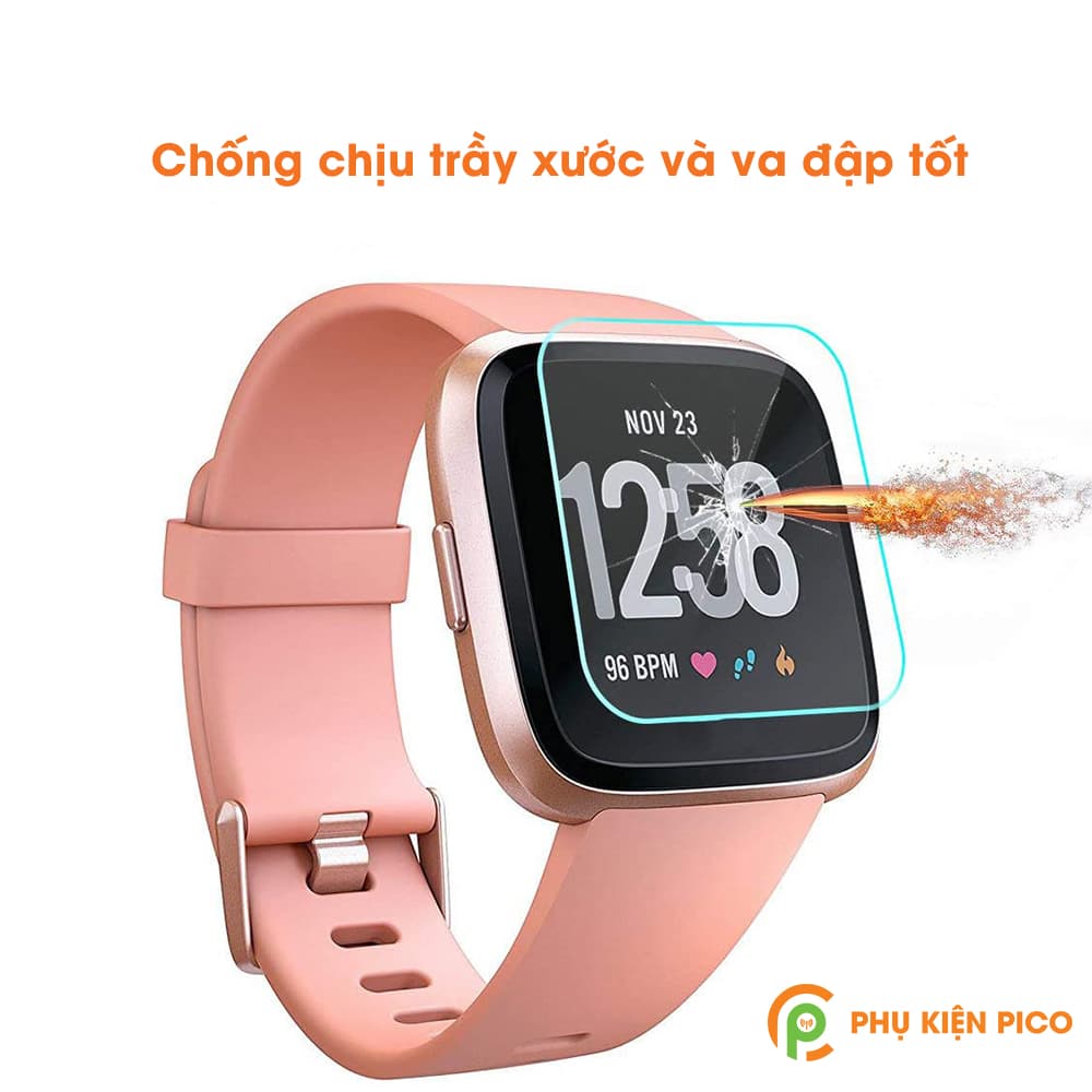 Bộ 2 cường lực đồng hồ Fitbit Versa chính hãng Gor trong suốt full màn hình - 4