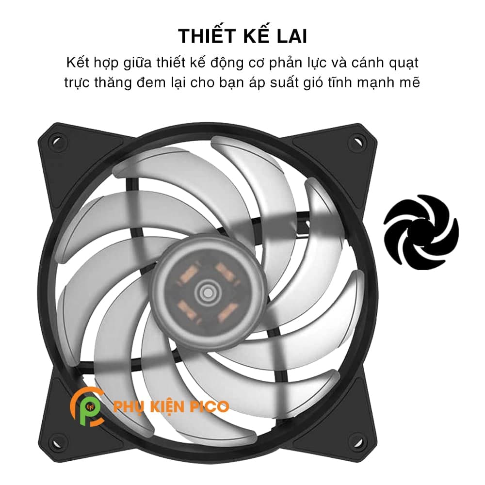 Quạt tản nhiệt case máy tính Cooler Master MasterFan MF120R ARGB Quạt Fan Case 12cm - 2