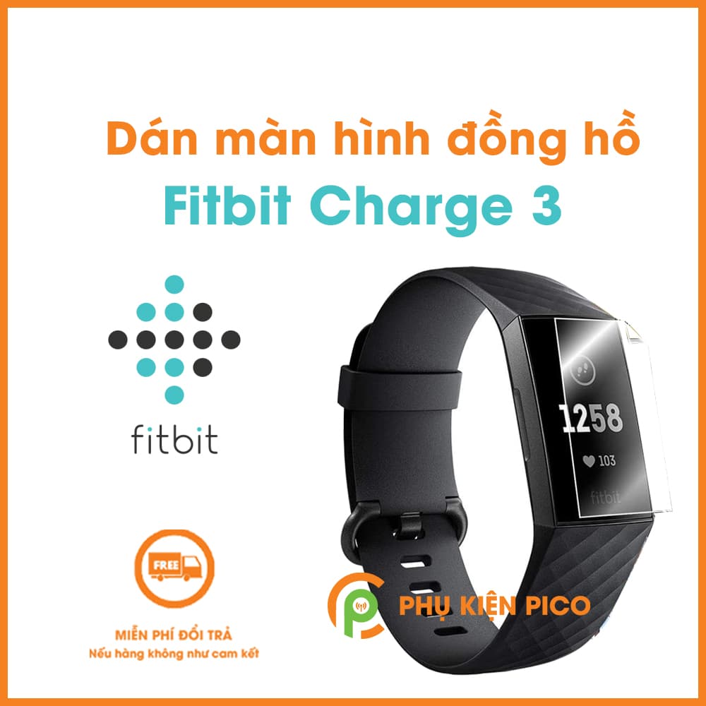 Dán màn hình đồng hồ Fitbit Charge 3 PPF cao cấp dẻo trong suốt
