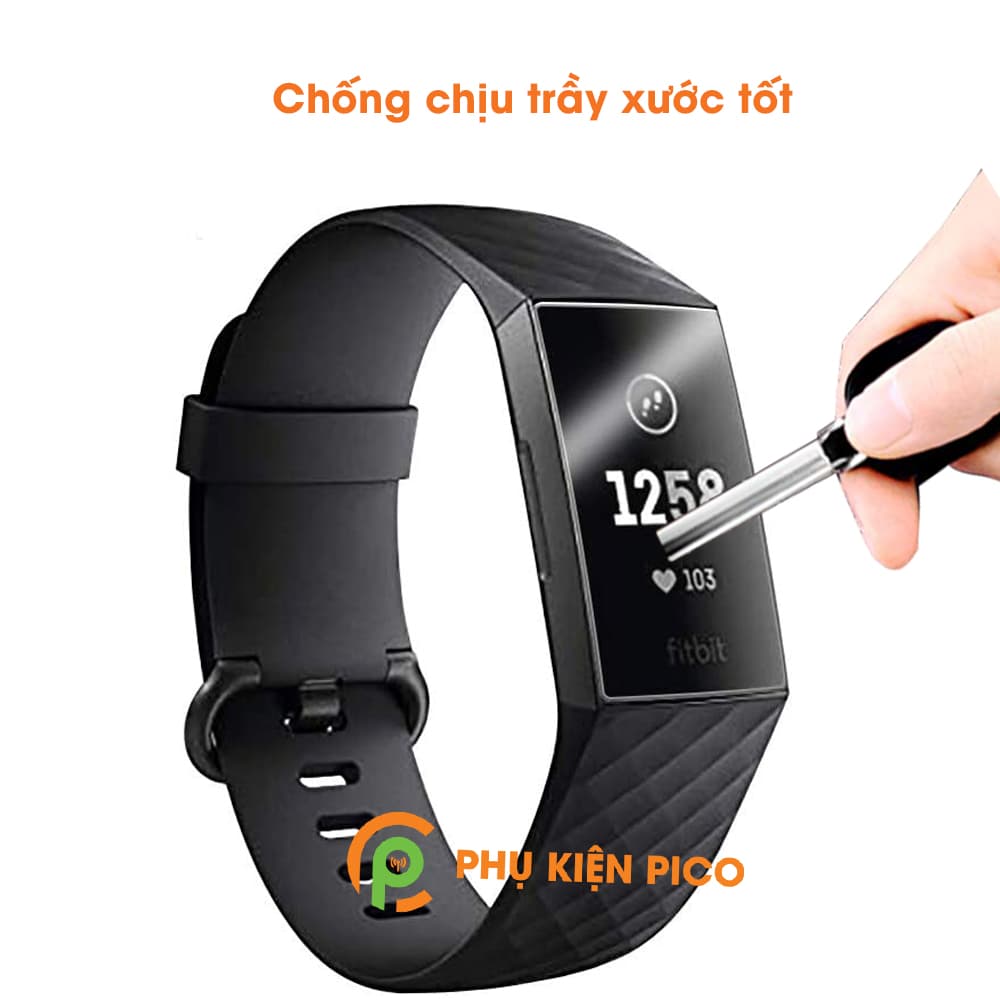 Dán màn hình đồng hồ Fitbit Charge 3 PPF cao cấp dẻo trong suốt - 2