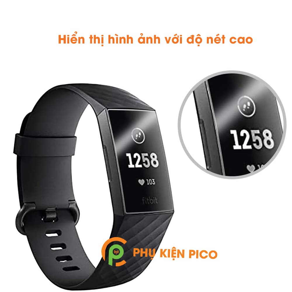 Dán màn hình đồng hồ Fitbit Charge 3 PPF cao cấp dẻo trong suốt - 3