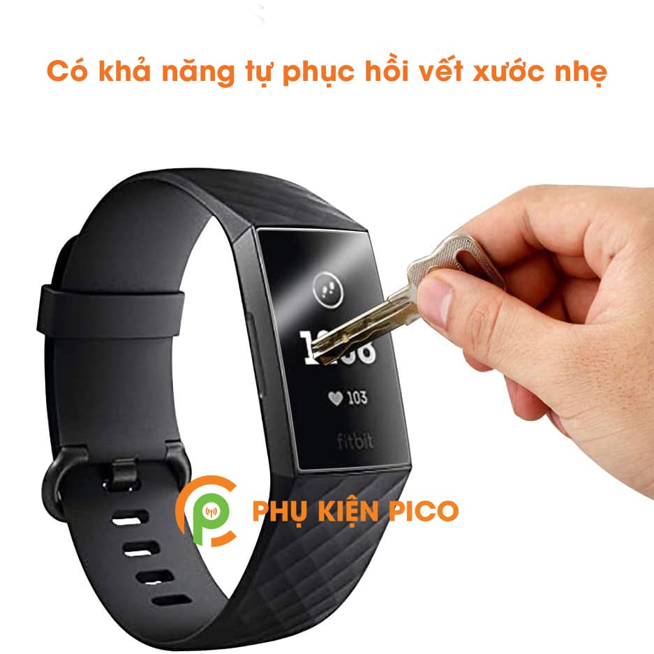 Dán màn hình đồng hồ Fitbit Charge 3 PPF cao cấp dẻo trong suốt - 5