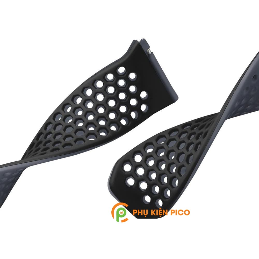 Dây đồng hồ Fitbit Ionic silicon hai màu có lỗ thoáng khí - 4