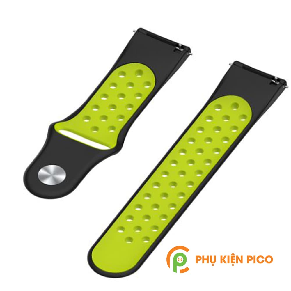 Dây đồng hồ Fitbit Versa silicon hai màu có lỗ thoáng khí - 7