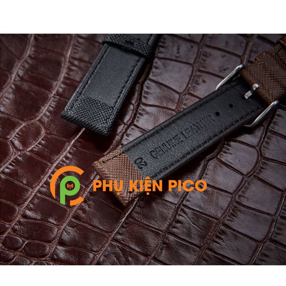 Dây da đồng hồ Huawei Watch GT 2 vân kỳ đà bản 22mm - 2