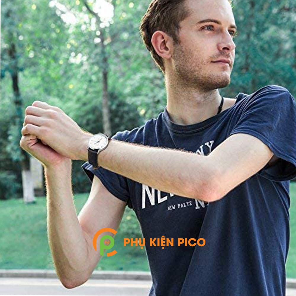 Dây da đồng hồ Huawei Watch GT 2 vân kỳ đà bản 22mm - 6