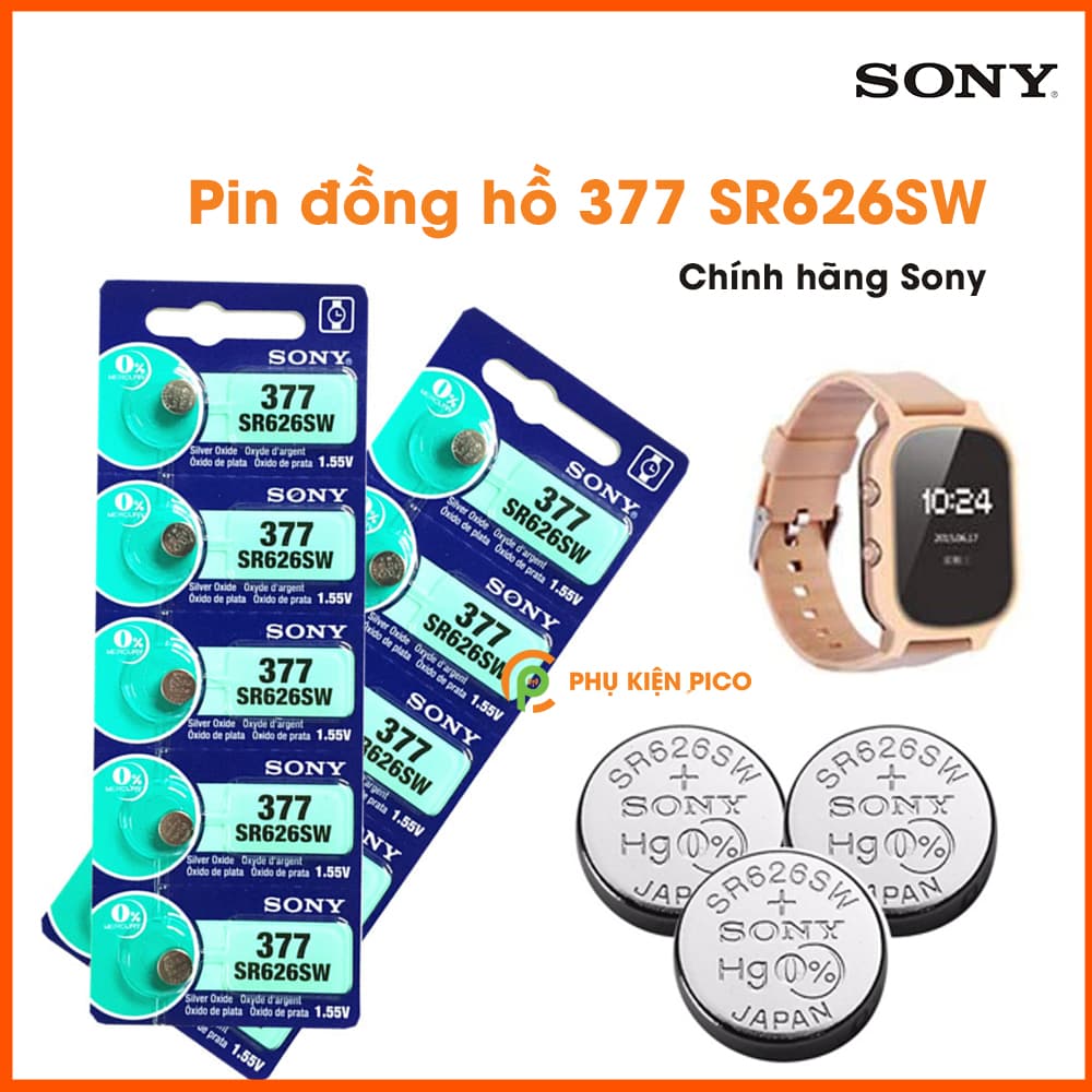 Pin Sony dùng cho pin đồng hồ, pin chìa khóa ô tô, pin chìa khóa xe máy chính hãng Sony Nhật Bản 1 viên 1.55V 3V - 11