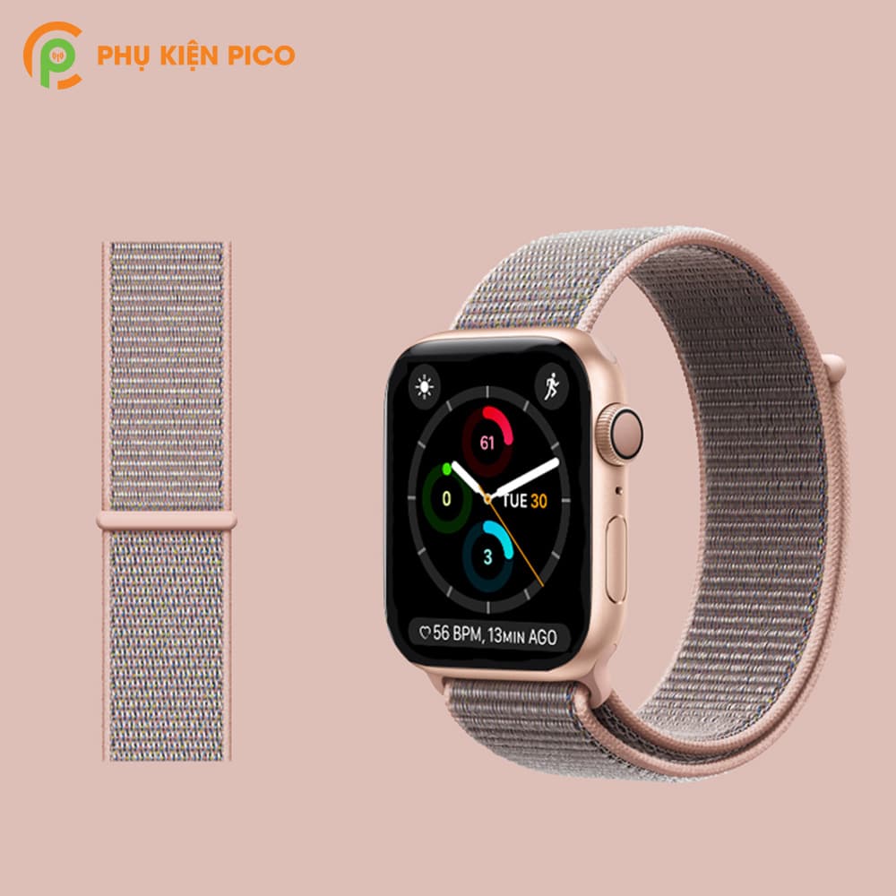 Dây Nylon Apple Watch 1/2/3/4/5 size 38/40/42/44mm Nylon Sport Loop siêu bền - 5