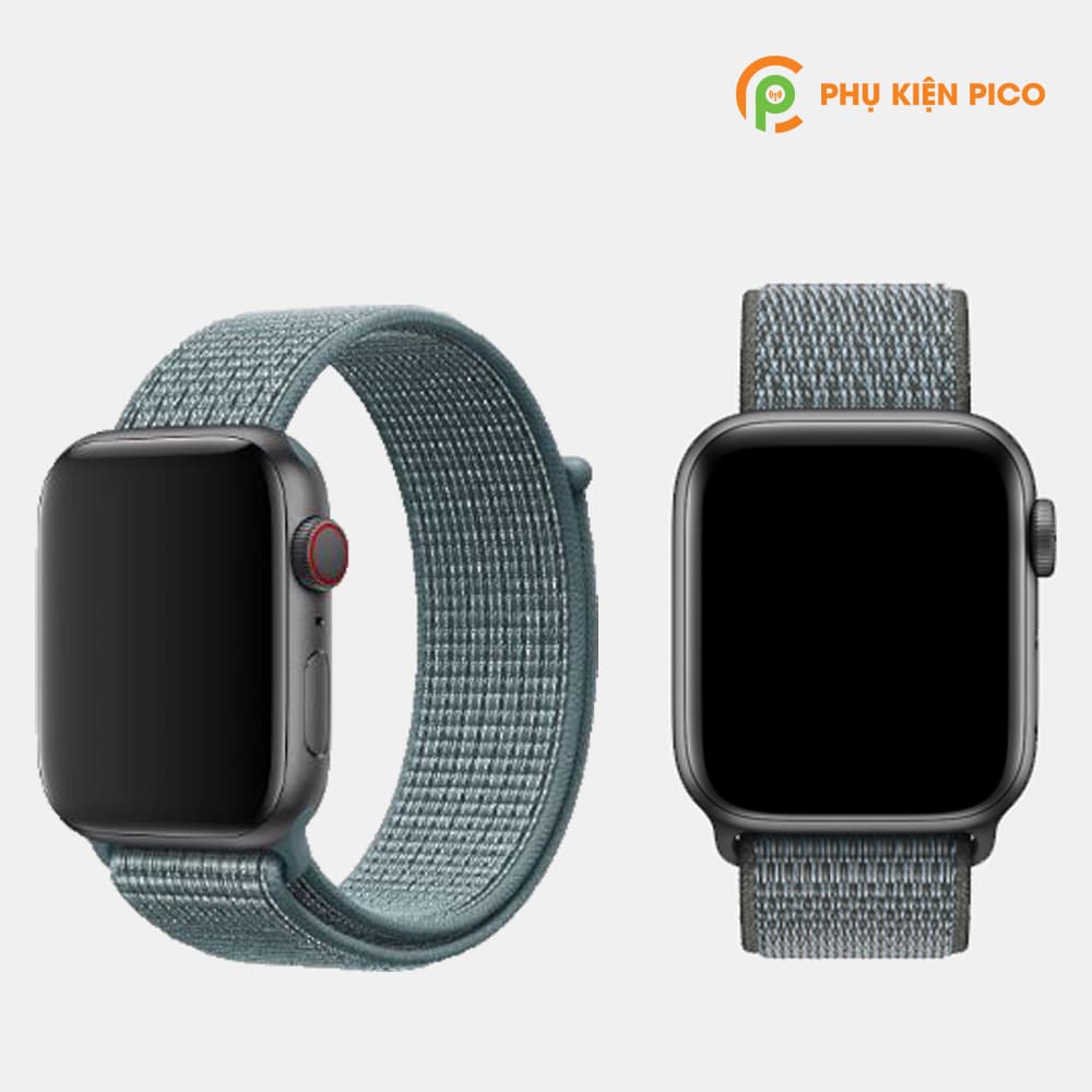 Dây Nylon Apple Watch 1/2/3/4/5 size 38/40/42/44mm Nylon Sport Loop siêu bền - 4