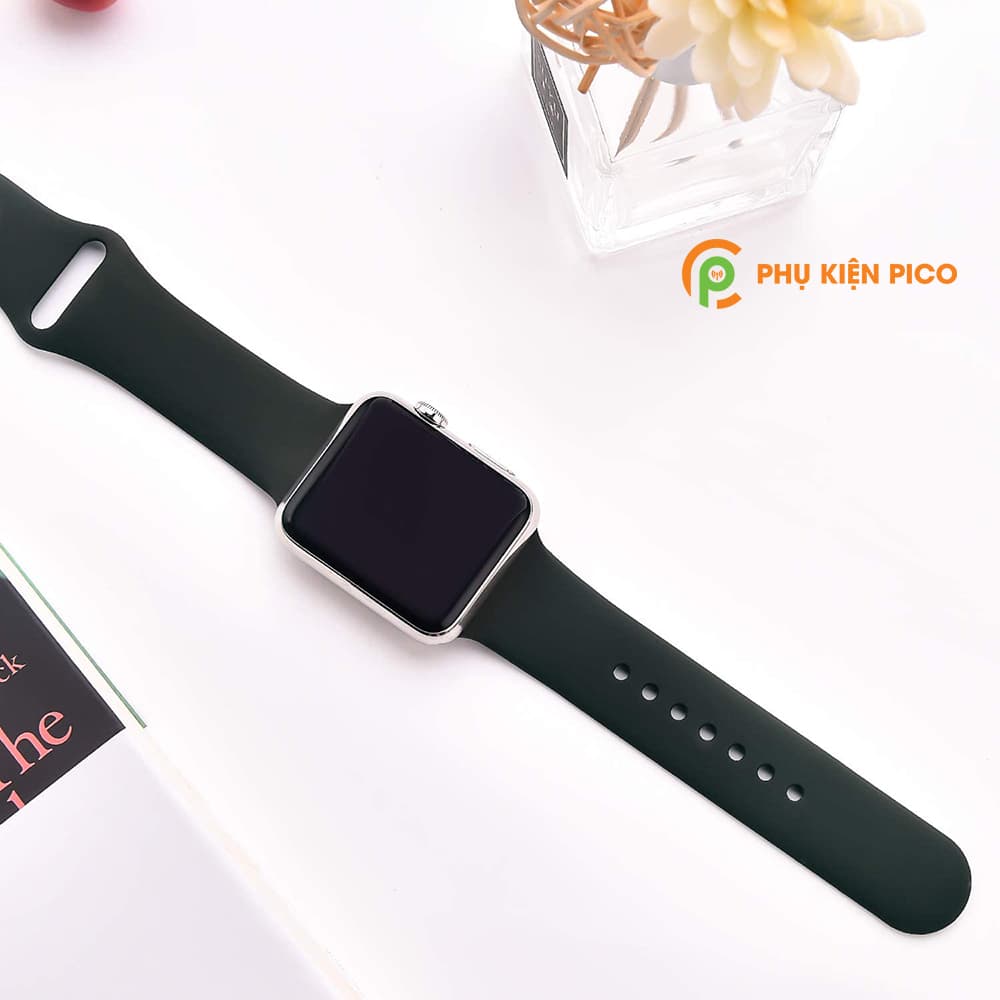 Dây silicon đồng hồ Apple Watch 1/2/3/4/5 size 38/40/42/44mm - 5