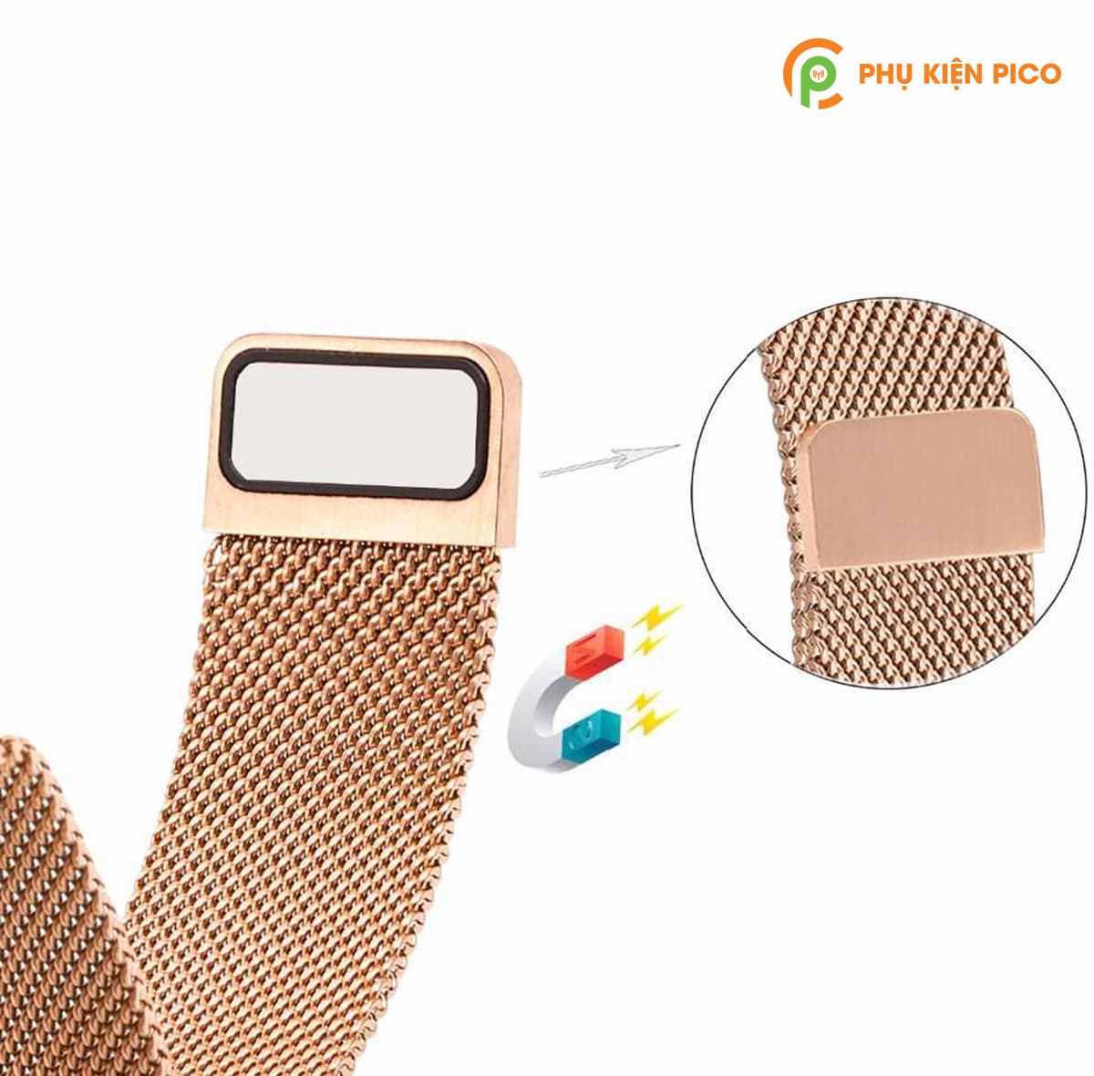 Dây đồng hồ Milanese Loop Samsung Watch Active 2 bản 40/44mm - 8