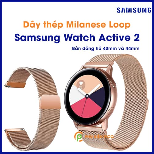 Dây đồng hồ Milanese Loop Samsung Watch Active 2 bản 40/44mm - 7