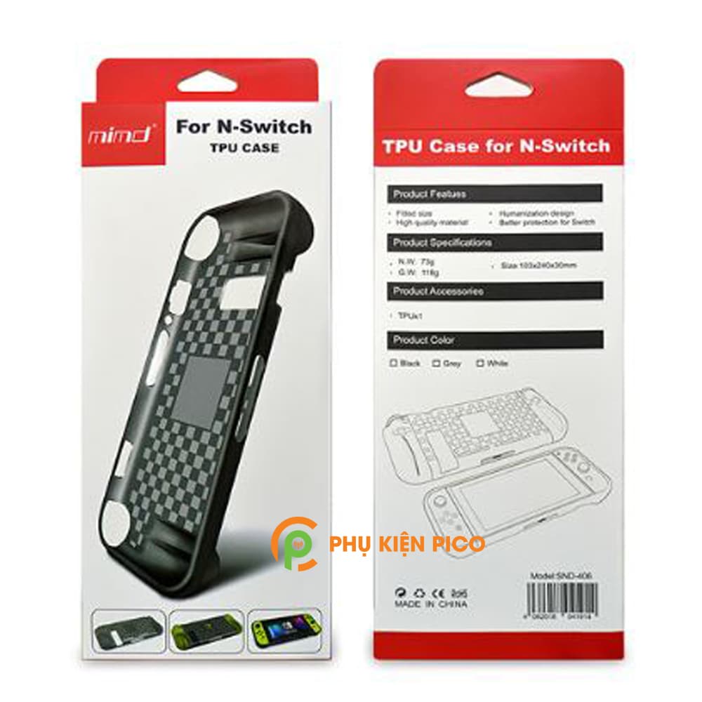 Ốp lưng Nintendo Switch chính hãng MIMD ốp TPU cao cấp chống sốc bảo vệ máy chơi game và Joycon - 2
