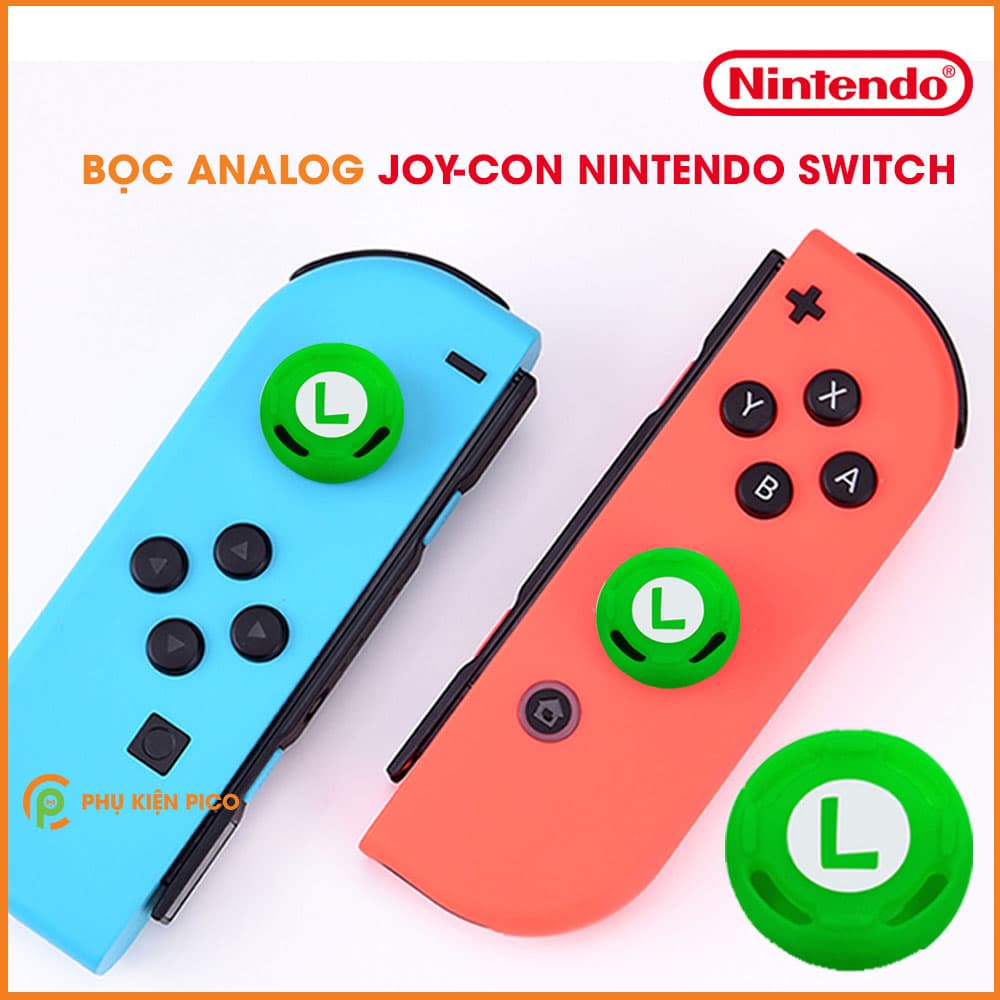 Bọc Analog Joy-con giành cho Nintendo Switch chất liệu silicon siêu bền giúp bảo vệ chống trơn trượt - 1 chiếc
