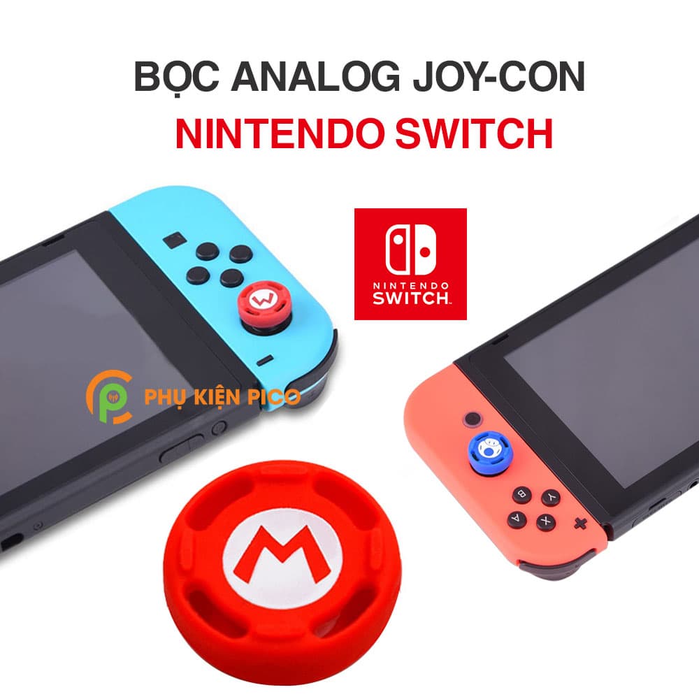 Bọc Analog Joy-con giành cho Nintendo Switch chất liệu silicon siêu bền giúp bảo vệ chống trơn trượt - 1 chiếc - 6
