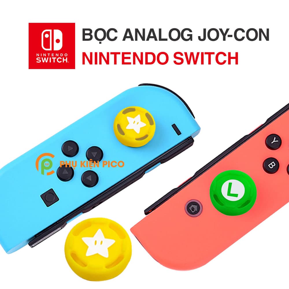 Bọc Analog Joy-con giành cho Nintendo Switch chất liệu silicon siêu bền giúp bảo vệ chống trơn trượt - 1 chiếc - 4