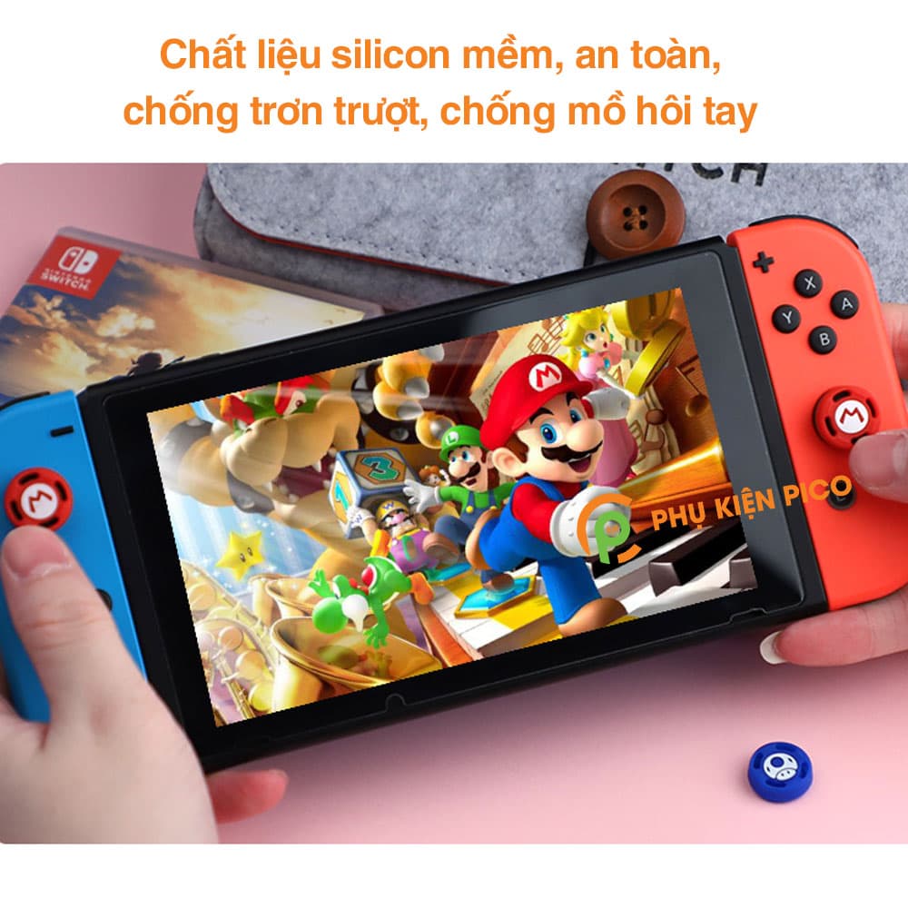 Bọc Analog Joy-con giành cho Nintendo Switch chất liệu silicon siêu bền giúp bảo vệ chống trơn trượt - 1 chiếc - 12