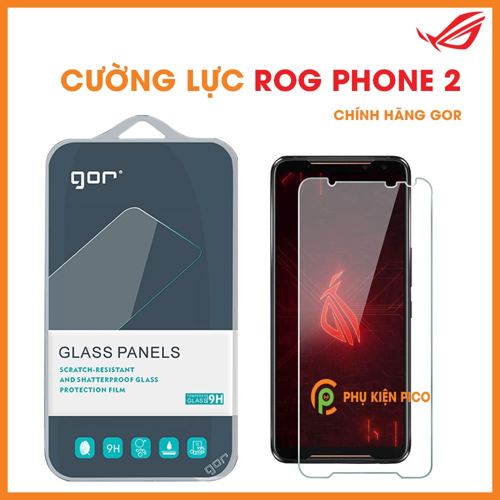 Kính cường lực Rog Phone 2 chính hãng Gor trong suốt 1 chiếc