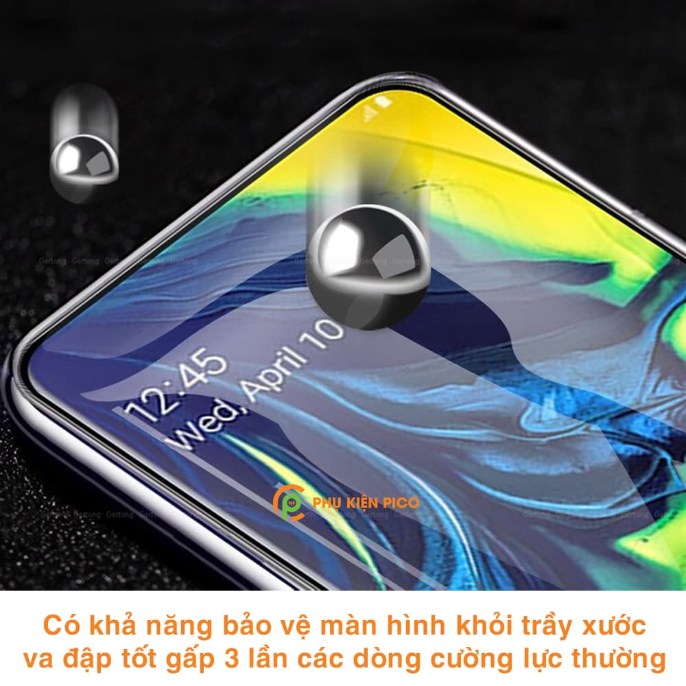 Kính cường lực Samsung A80 full màn hình chính hãng Gor dùng chung với mọi loại ốp lưng - 2