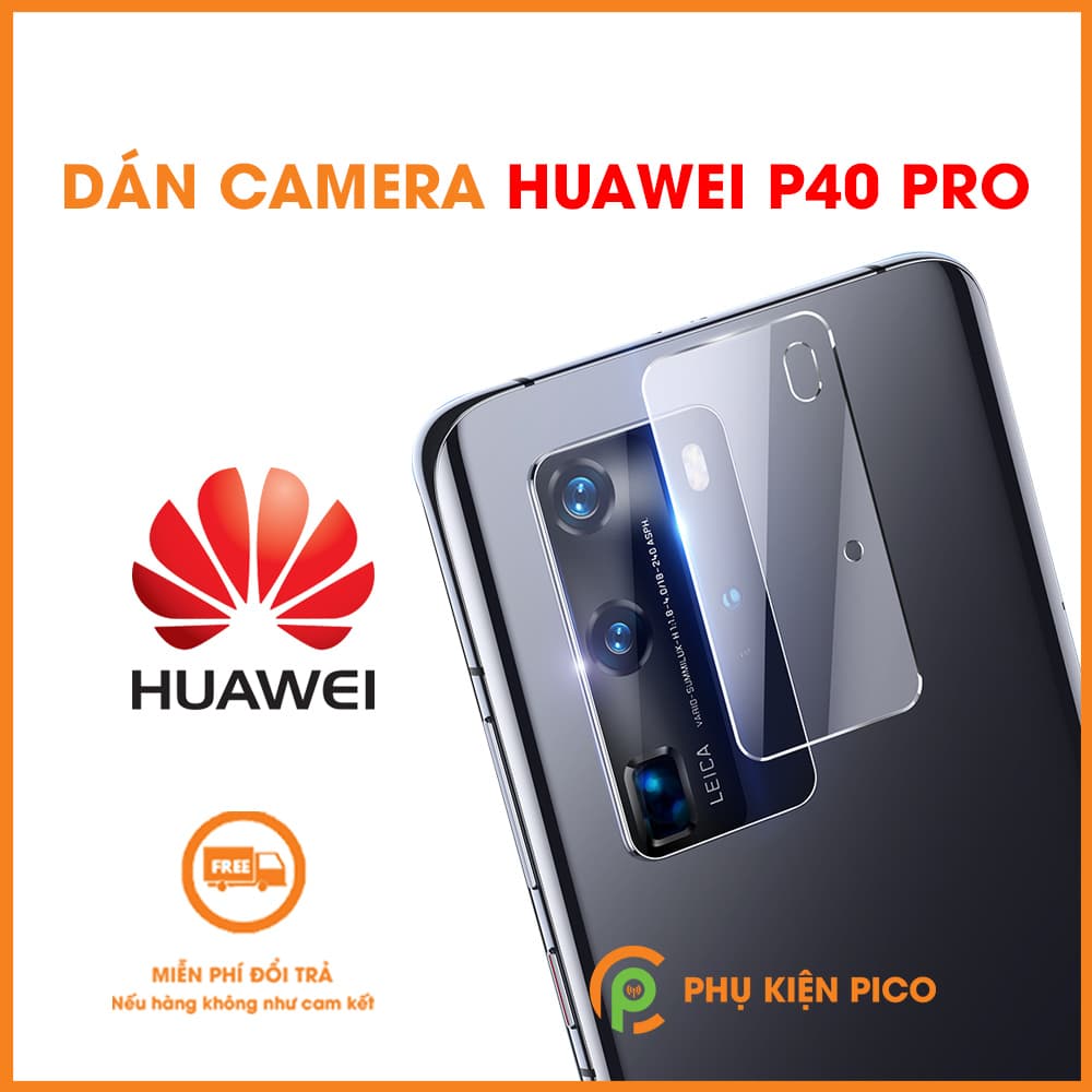 Dán camera Huawei P40 Pro cường lực camera trong suốt độ cứng 7H