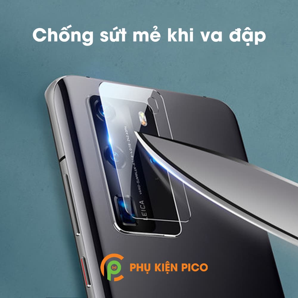 Dán camera Huawei P40 Pro cường lực camera trong suốt độ cứng 7H - 6