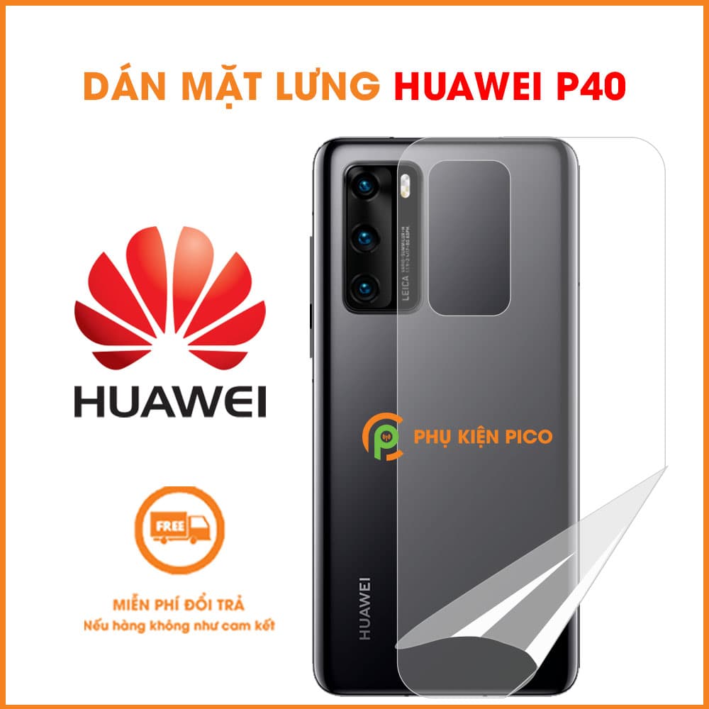 Dán lưng Huawei P40 PPF cao cấp dẻo trong suốt