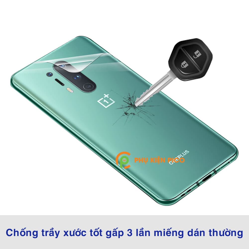 Dán lưng Oneplus 8 Pro full mặt lưng dẻo trong suốt PPF tự phục hồi vết xước - 2