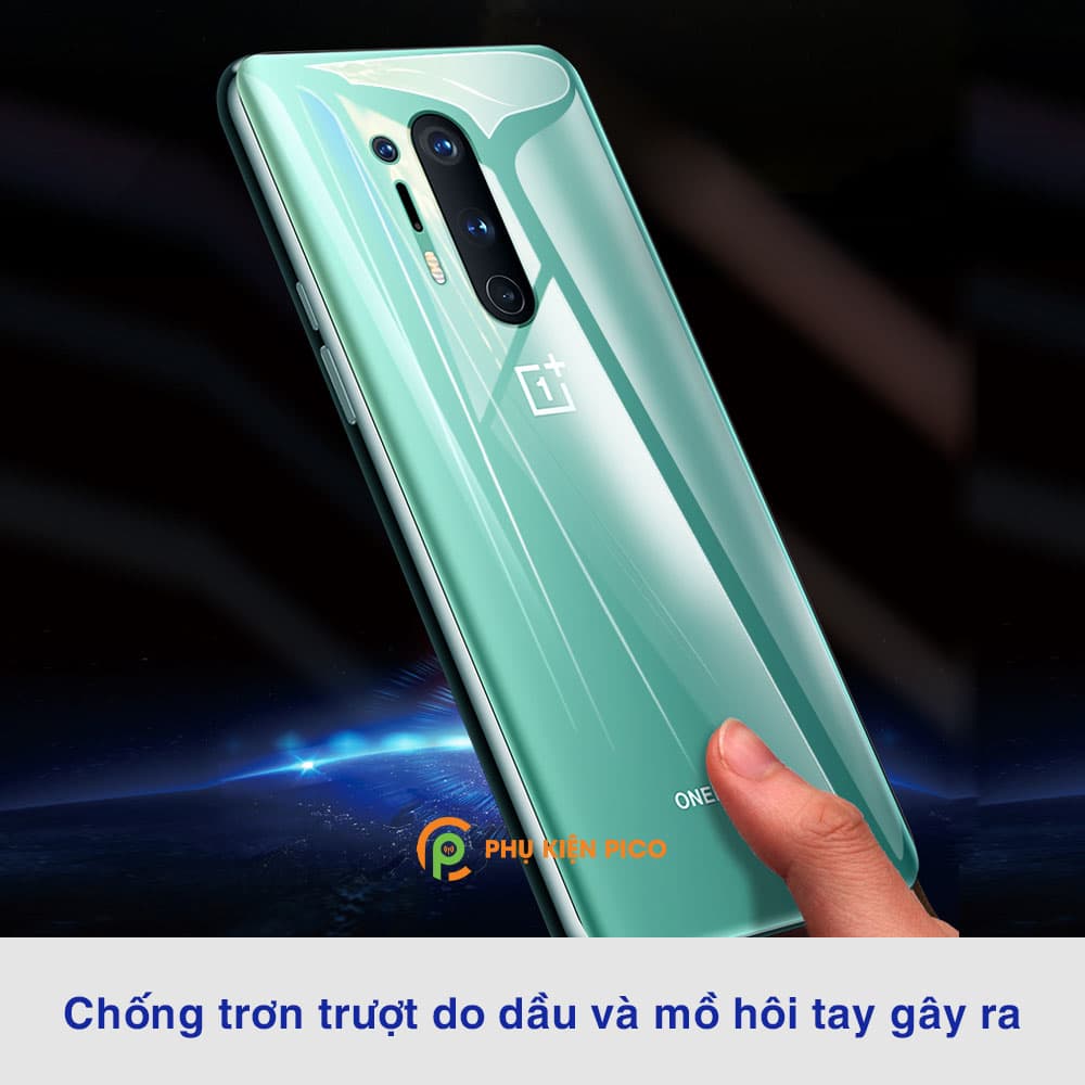 Dán lưng Oneplus 8 Pro full mặt lưng dẻo trong suốt PPF tự phục hồi vết xước - 5