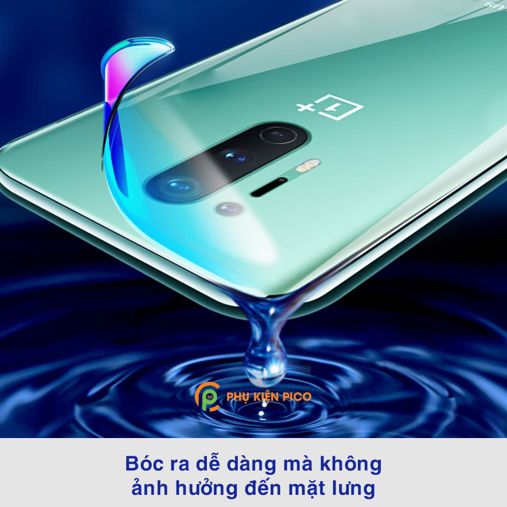 Dán lưng Oneplus 8 Pro full mặt lưng dẻo trong suốt PPF tự phục hồi vết xước - 4