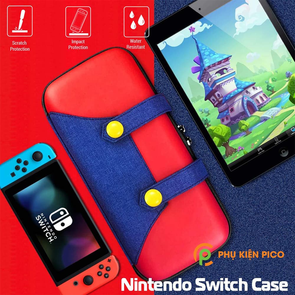 Túi đựng Nintendo Switch phiên bản Mario túi cứng chống sốc chống nước - 10