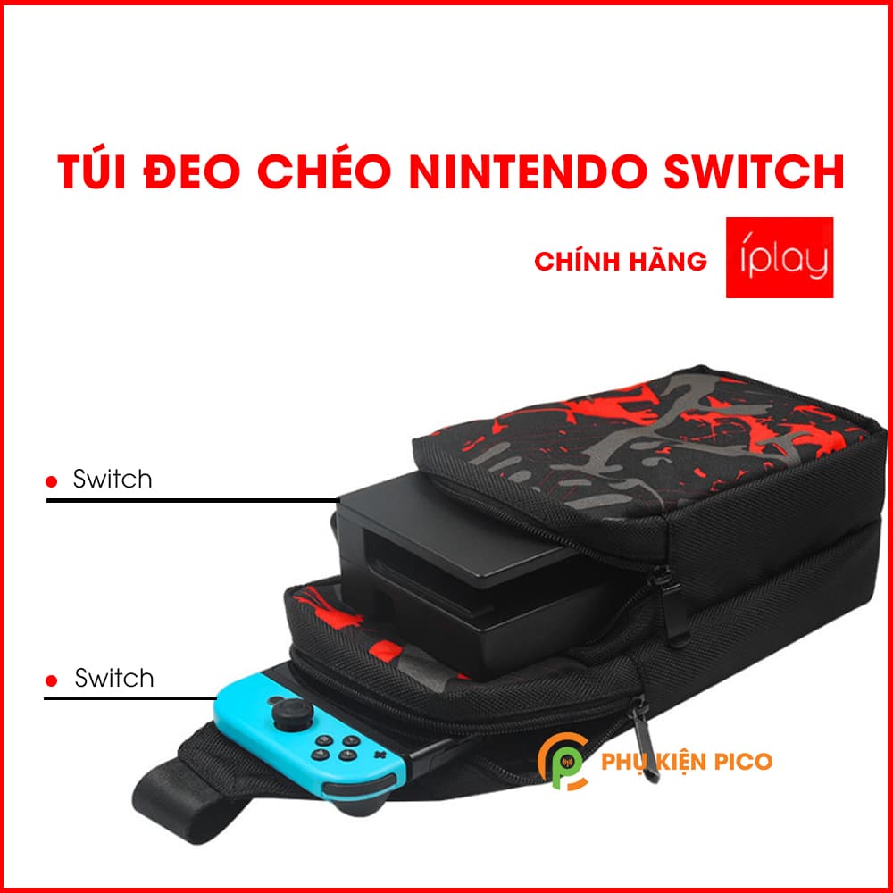 Túi đựng Nintendo Switch chính hãng ÍPlay - Túi chéo Nintendo Switch, Túi chéo Nintendo Switch Lite