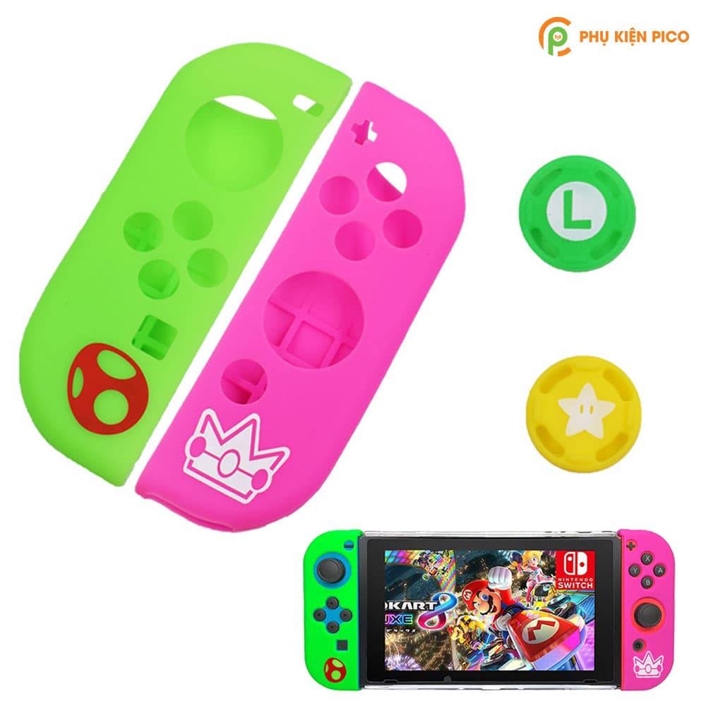 Bộ bọc Joy-con và bọc Analog dành cho máy chơi game Nintendo Switch chất liệu silicone cao cấp - 6