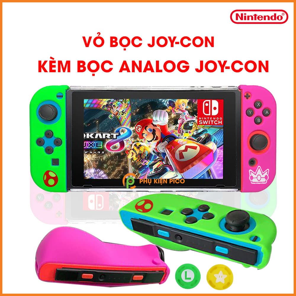 Bộ bọc Joy-con và bọc Analog dành cho máy chơi game Nintendo Switch chất liệu silicone cao cấp - 8